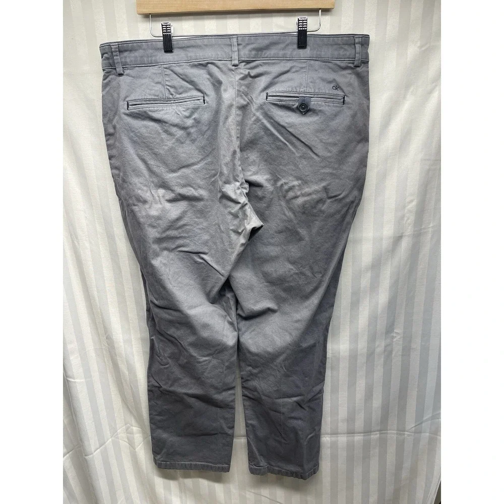 Calvin Klein Mens Pants Stretch Gray 38x29